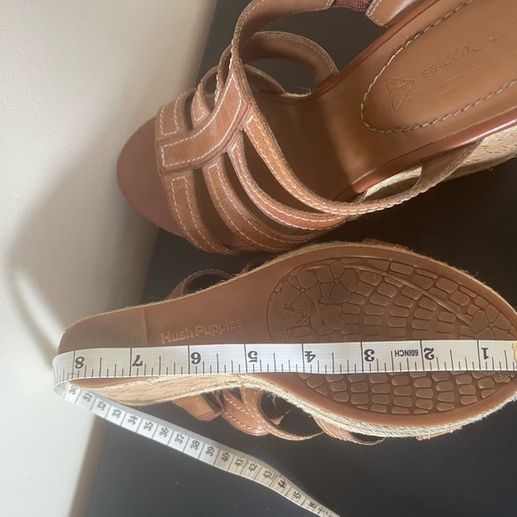 Hush puppies brown strappy wedges - Picture 3 of 10